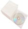 Baocool 100 Pack Premium CD DVD Sleeves,Thick Non-Woven Material Double-Sided Refill Plastic Sleeve for CD and DVD Storage Binders Disc Case (White)