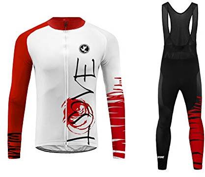 UGLY FROG Radfahren Kleidung 2020 Winter MTB Herren Professionell Fahrradbekleidung Langarm Thermo mit Fleece Anzug Radtrikot +Lange Hosen 20D Pad Set Gemütlich