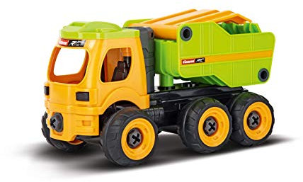 Carrera RC First Truck – Baustellenfahrzeug/Dump Truck mit Controller I Ferngesteuertes Auto ab 3 Jahren für drinnen & draußen I Mini Spielzeugauto zum Mitnehmen mit Sound I Spielzeug für Kinder