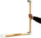 ACXZ Sicherheits-Haltegriff für Badezimmer aus Holz, L-förmiger, abgewinkelter Haltegriff, Badewannen-Duschhandlauf für ältere/behinderte/Schwangere Frauen (70 × 70 cm)