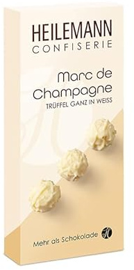 Heilemann Confiserie Pralinen Composition, 8er-Pralinen-Packung (Marc de Champagne Trüffel weiss, 100g)