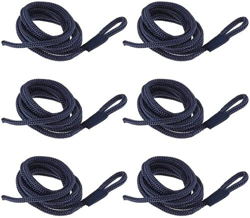 U/D Lot de 6 cordes bleues pour garde-boue de bateau 6,35 mm x 1,5 m