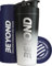 Beyond Shakers Insulated Metal Protein Shaker, Stainless Steel Supplement Bottle - BPA Free for Gym 735ml in Black & White
