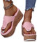ORANDESIGNE Sandales Plateforme Femme Bout Ouvert Pantoufles Slip on Été Claquettes Nu Pieds Semelle Confortable Chaussures Antidérapant de Plage Slipper Bohemia Beach Sandals D Rose 38 EU