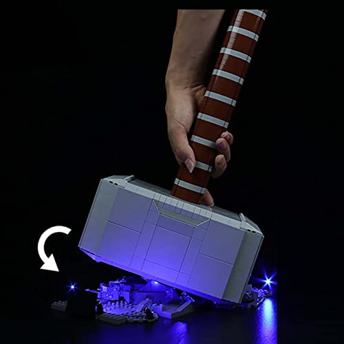 Kit d'éclairage GC pour Lego Thor's Hammer 76209 (le kit Lego n'est pas inclus) (contrôle de la lumière)