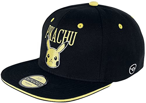 Difuzed Pokemon - Angry Pika - Snapback Cap schwarz