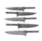 Damast Klingen Bayerischer klingen jagd Nicker Messer bau Rohling 5 stück 633EA