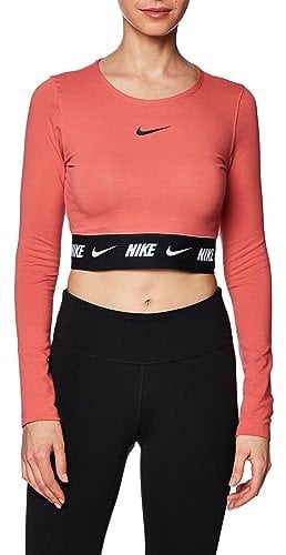 Nike Crop Tape Shirt Adobe/Black XL