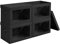 DIMJ 4 Pack Foldable Storage Boxes with Lids, Collapsible Storage Bins with Transparent Window, Fabric Storage Basket with Handle, Wardrobe Storage Organiser for Clothes, Toys, Books, Closet