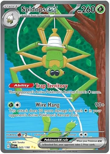 Spidops ex 243/198 Special Illustration Rare Pokemon Card (Scarlet & Violet Base) + 1x TitanCards® Toploader