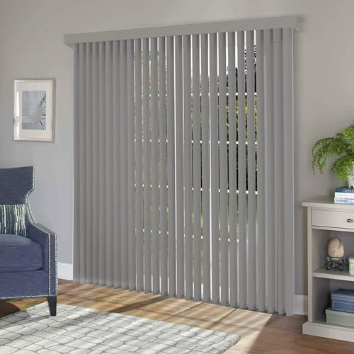 Pxzybd Vertical Slat Blinds 60/70/80/90/100/120/140cm,Vertical Shades for Indoor Windows,Fabric Slat Curtains,Vertical Venetian Blinds for Patio Doors,Thermal Insulated/Blackout,W×H-70x80cm/28x31.5in