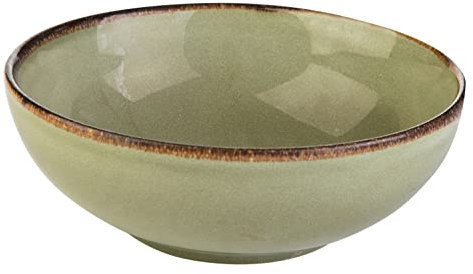 Creatable Schale - Grün - Steinzeug - mit Reaktivglasur