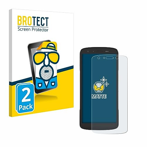 BROTECT Schutzfolie für Zebra TC27 | 2 Stück Entspiegelnder Displayschutz Made in Germany Matte Displayschutz-Folie Anti-Reflex Anti-Fingerprint Einfache Montage