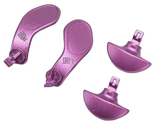 Pagaie Posteriori in Metallo per Controller Edge, Controllo di Gioco Migliorato, Acciaio Inossidabile Premium, Facile Sostituzione, Design Unico, Confezione da 4 Pezzi (Viola)