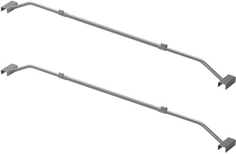 APT Lot de 2 cintres de bâche plats réglables 100-155 cm en métal
