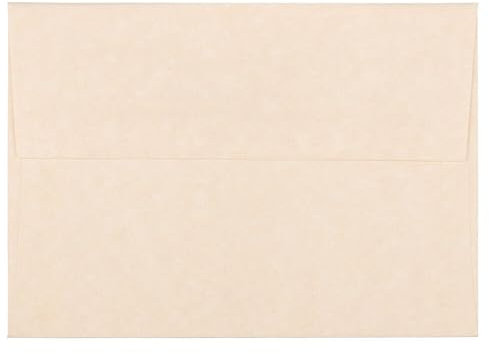 JAM PAPER A6 Parchment Invitation Envelopes - 4 3/4 x 6 1/2 - Natural Recycled - 50/Pack