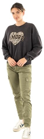 ONLY Damen Onllauren L/S Leo O-Neck CC SWT Sweatshirt