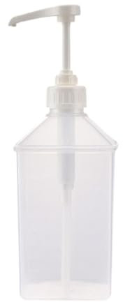 Distributeur de Sauce à Pompe à Condiments, Transparent 1l Recipient Sauce, Sauce Pompe Bouteille Vide En Plastique Sirop Sauce Ketchup, Bouteille à Condiments pour Vinaigrette, Sauce Barbecue, 5CC