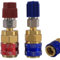 ANBOO 2 Stück Hoch und Niedrig Seite Erweiterung Adapter, R134a Adapter, Kältemittel R134A, Freon Schnell Kupplung Adapter für Auto Klimaanlage, R134a Kältemittel Nachfüllset