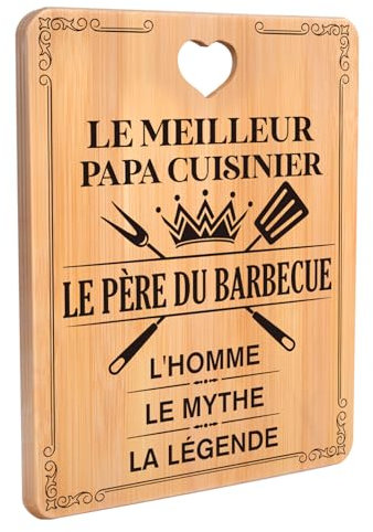 Cadeau Fete des Peres, Cadeau Papa, Planche à Découper en Bambou, Fete des Peres, Cadeau pour Papa, Cadeau Anniversaire Papa, Idee Cadeau Papa des Enfants, Cadeau pour Père