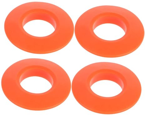 Supvox 4 Stück Paddel Tropfringe aus PVC in Orange Leichte Kajak Ersatzteile mit Wasserstopp und Verschleißfester Funktion für Kajak und Kanu Paddel Zubehör