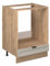Vicco Herdumbauschrank Fame-Line, Herdschrank, GrauBeige, 60 cm ohne Arbeitsplatte