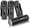 GEARLITE Mini Linternas LED, 4 Pack Aluminio Linternas Niños Pequeña, IP65 Impermeable Linterna con Cordón para Acampada Camping Senderismo Outdoor (Negro)