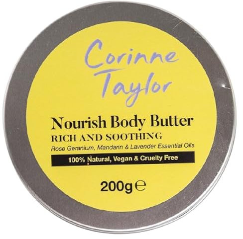 Corinne Taylor | Nourish Body Butter | Soothing & Hydrating | Shea & Cocoa Butter | All Skin Types | Organic | Vegan | 200g