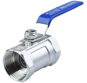 FRAOMHFW 1 Stück DN8 DN10 DN15 DN25 Kugelhahn Innengewinde Edelstahl Kugelhahn SS304 BSP 1/4 3/8 1/2 3/4 1 1-1/4 1-1/2 2(3/8)