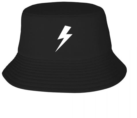 ORHFHVW Lightning Bolt Bucket Hat Designer Hut Sonnenhut Für Kinder Mann Für Die Sonne Mode Strand Hüte Frau M?nner Urlaubs- und Geburtstagsgeschenke