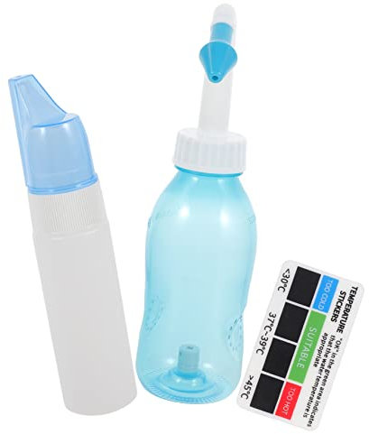 minkissy Botella De Irrigación Nasal y Limpiador De Lavado Nasal 1 Unidad Tamaño Compacto Portátil Para Reducción De Congestión y Limpieza Doméstica Indicador De Temperatura y Botella Spray