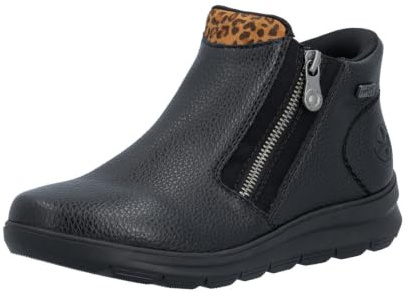 Rieker Z0059-00 Schlupfstiefel Kunstleder Damen in schwarz