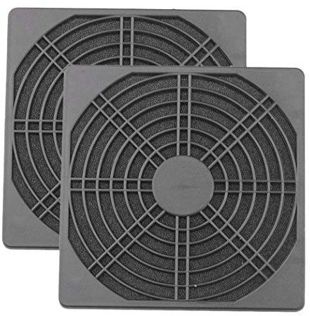 Agwuoetr 2 StüCke Staubdichter GebläSe Schutz ABS Computer Ventilator Grill 120 Mm LüFter Filter LüFter Gitter Abdeckung Werkzeugloses LüFter Sieb