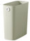 RFSHOPQU Cubo de basura alto y estrecho, para exteriores, de plástico gris claro
