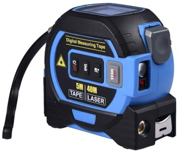 Ruban à mesurer portable, ruban à verrouillage automatique avec lecture numérique instantanée - Mètre ruban - Outil de mesure portable Ed Display pour installation de fondations Volume d'arr