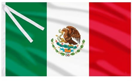 Bandera de Mejico, bandera mejicana, bandera para interior y exterior. Medidas 150x90, viva mexico