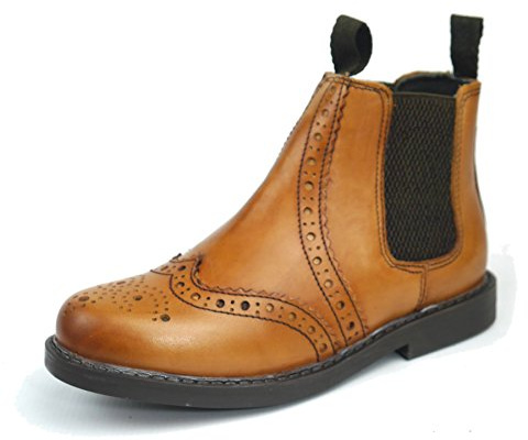 Frank James Cheltenham Boys Girls Brogue Chelsea Leather Jodphur Boots