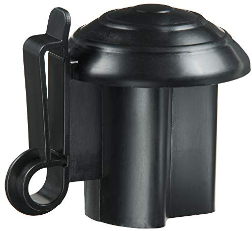 Eider 10x T-Pfosten Kopfisolator schwarz, für Band, Seil und Litze - Metallpfahl Isolatoren - Komplette Höhe des Pfostens ist nutzbar - Schützt die Tiere vor Verletzungen