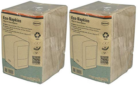 Servietten für Cabanaz Retro-Serviettenspender aus 100% Recyclingpapier - Menge wählbar (2 Packungen)