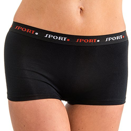 HERMKO 65700 2er Damen atlethic Panty als Funktionswäsche, Farbe:schwarz - Sport, Größe:48/50 (XL)
