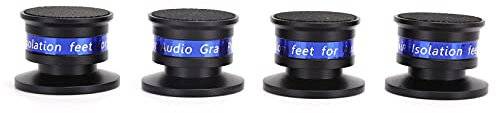 KIKYO Piedini di Isolamento, Punte per Pad di Isolamento Audio per Giradischi per Amplificatore CD/Dvd, Punte per Piedini Audio, Piedini per Isolamento Audio(Nero)