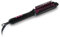 ELISON Elektrische Glättbürste, Keramikbeschichtung, Anti-Verbrühungsfunktion, einstellbare Temperatur, mit Etui, Farbe Schwarz-Fuchsia