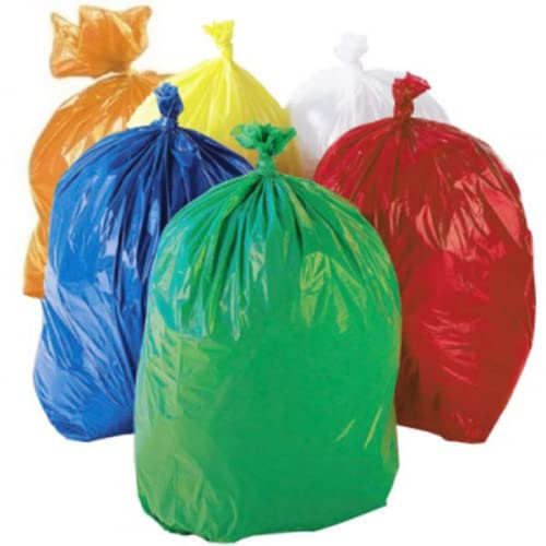 Sterling bargains - Bolsas de basura con código de colores fuertes, fabricadas en Reino Unido, 20 unidades, color naranja