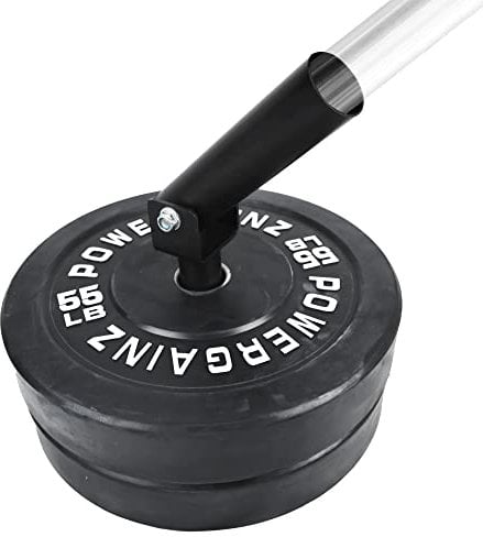BalanceFrom E. Post Landmine Power Cage Zubehör - T-Stange, Hantelscheibenhalter, Dip-Bars, Spotterarme, J-Haken, für 5,1 x 5,1 cm große Racks mit 2,5 cm Loch