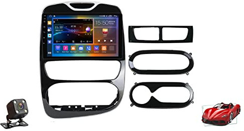 DLYAXFG Android 11.0 Autoradio 2 DIN Stereo per R-enault Clio 4 2012-2018 Car Tablet Android 9 Pollici Schermo MP5 Lettore Multimediale Receiver GPS Traker con 4G WiFi DSP SWC Carplay,M500s
