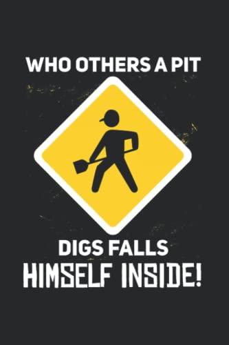 Denglisch: Who others a pit digs falls himself inside!: Notizbuch / Notizheft für Denglish Sprüche A5 (6x9in) liniert mit Linien