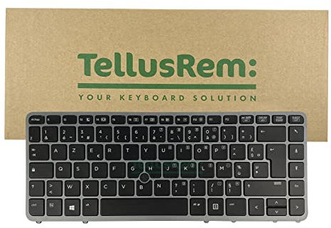 TellusRem Clavier de Remplacement Français Non rétroéclairé pour HP 840 G1, 840 G2, 850 G1, 850 G2