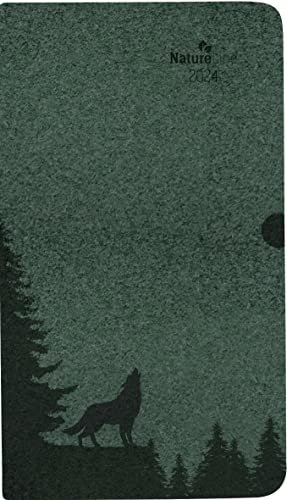 Taschenkalender Nature Line Pine 2024 - Taschen-Kalender 9x15,6 cm - 1 Woche 2 Seiten - 128 Seiten - Umwelt-Kalender - mit Hardcover - Alpha Edition