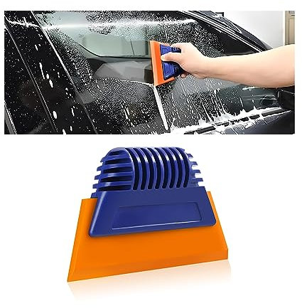 JNNJ Window Tinting Vinyl Wrap Tool Kit Application, Tools for Car Vinyl Wrapping Tint Film Installation Window Glass Cleaning, Car Window Tint Tools Kit for Applying Self Adhesive(Orange)