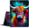 BPQOJB for Microsoft Surface Pro 7 Case with Adjustable Stand & Auto Wake/Sleep Slim Smart Protect Cover Tablet Case for Microsoft Surface Pro 7 Plus/6/5/4 12.3 inch - Cute Colorful Cow